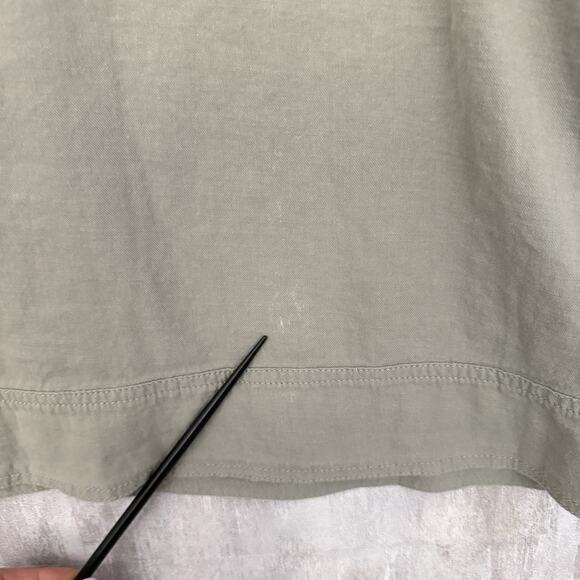 Anthropologie Grade and Gather Utility Top Women Medium Brown Long Sleeve Boho - Picture 5 of 12